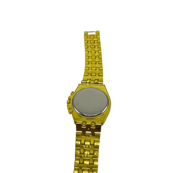 Fashion Gold Tone Rhinestone Analog Watch - Picture 11 of 13